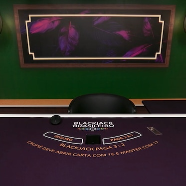 Interfaz del juego de Blackjack en PokerStars mostrando cartas y opciones de apuesta